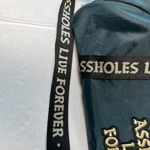 Emotional Baggage Duffel — Teal Travel / Gym Bag, Graphic Strap - Picture 6 of 14